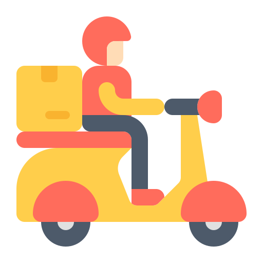 Delivery bike - Free transport icons