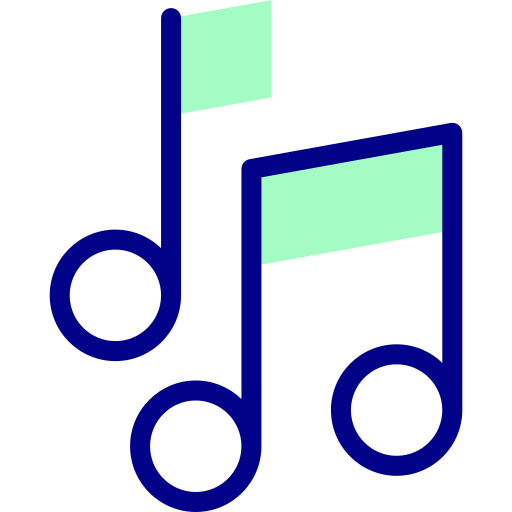 notas musicales icono gratis