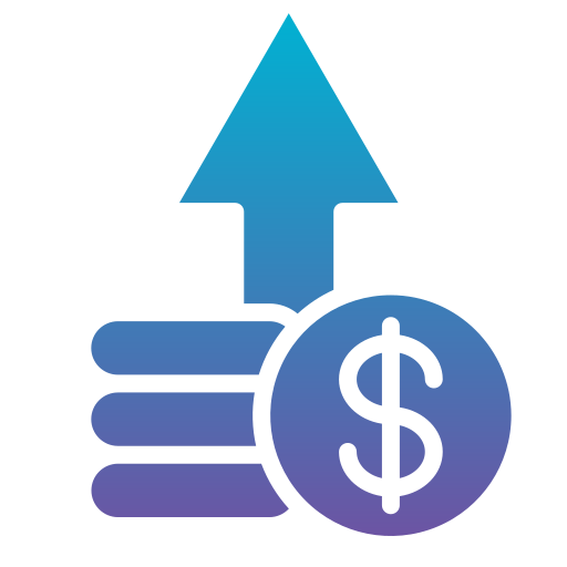 ganancias icono gratis
