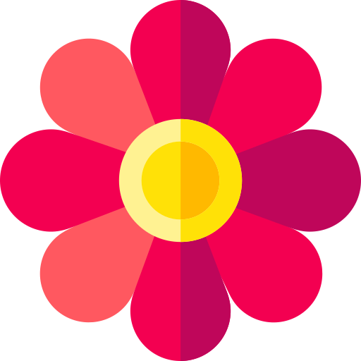 Flower Basic Rounded Flat icon