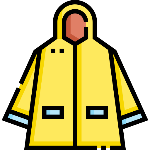 impermeable icono gratis