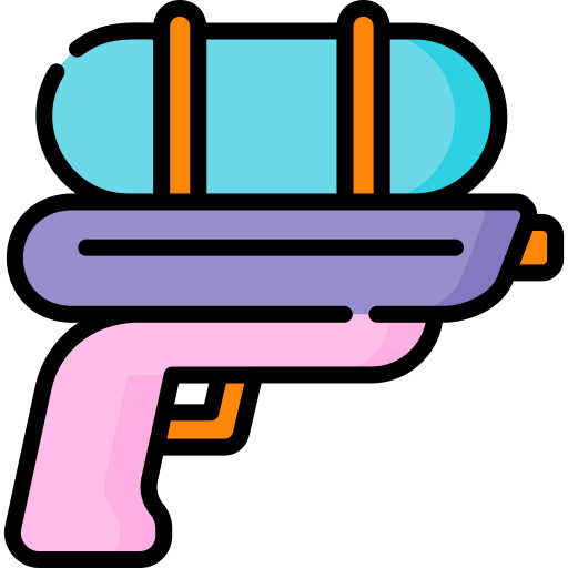 pistola de agua icono gratis