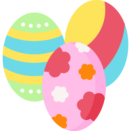 huevos de pascua icono gratis