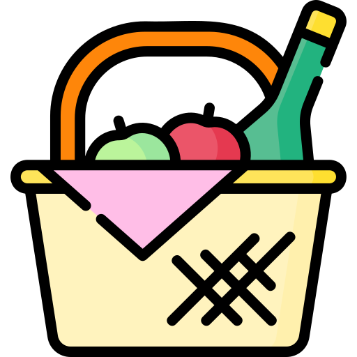 Picnic basket Special Lineal color icon