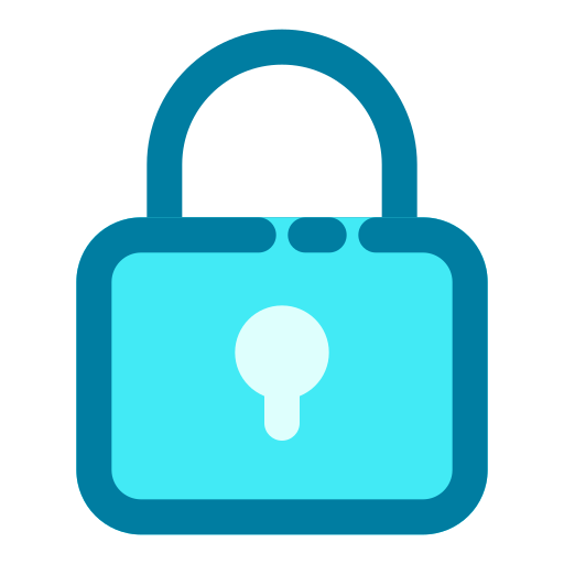 Padlock Generic Blue icon