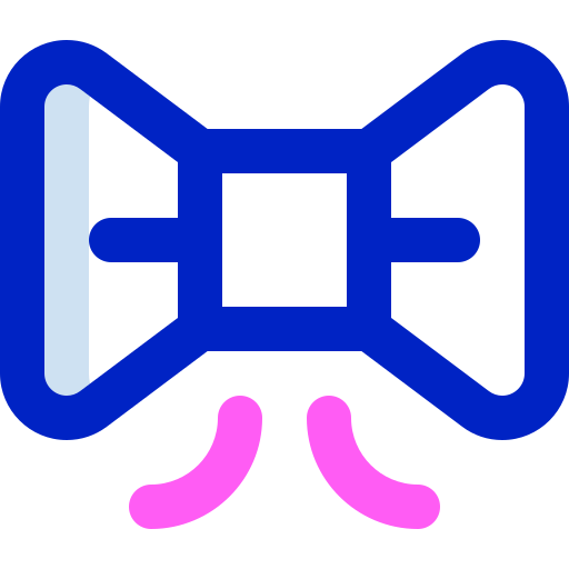 corbata de moño icono gratis