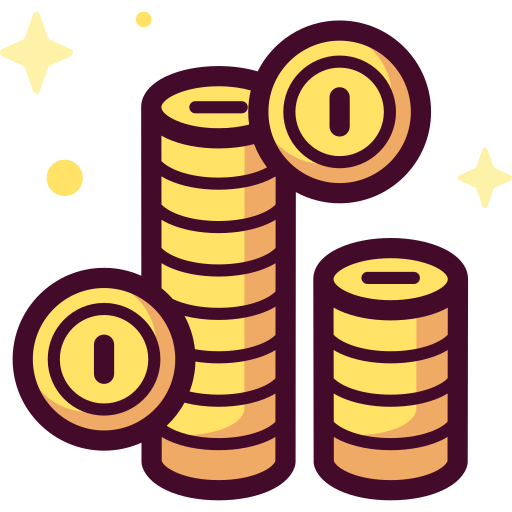 monedas icono gratis