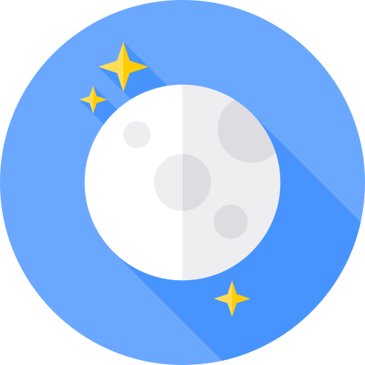 luna llena icono gratis