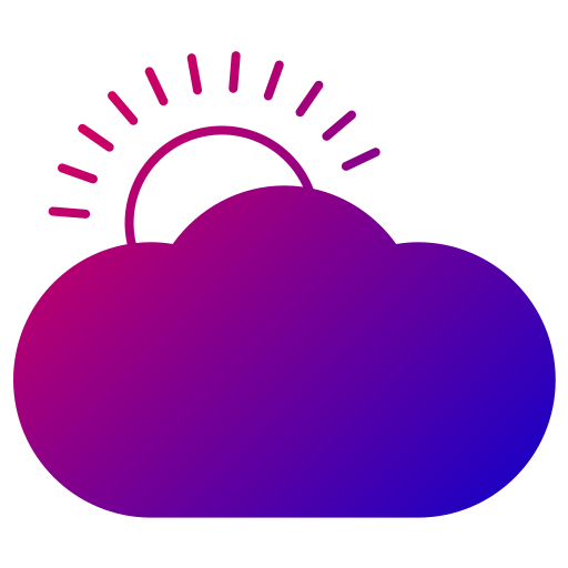 Clouds and sun free icon Clouds and sun free icon