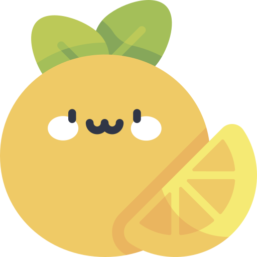 Orange Kawaii Flat icon