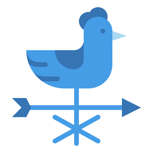 Weathercock Generic Blue icon