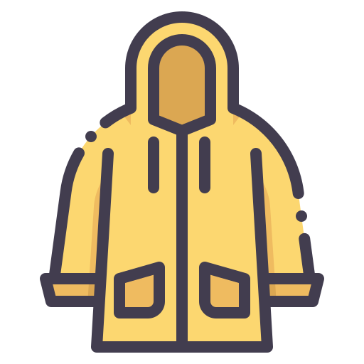 Raincoat Generic Outline Color icon