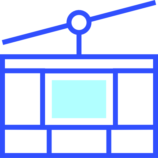 cabina del teleférico icono gratis