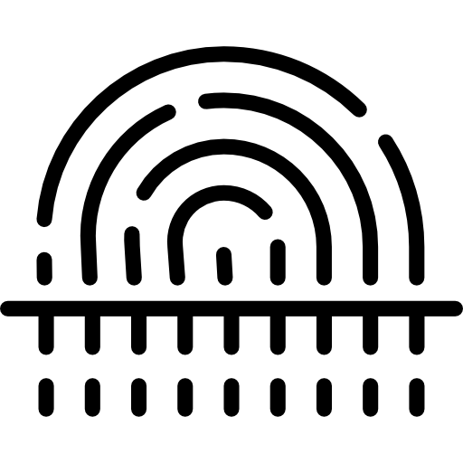 huella dactilar icono gratis