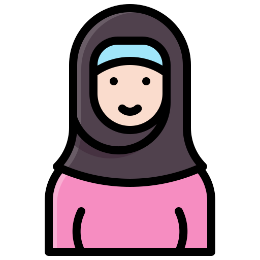 Hijab Generic Outline Color icon