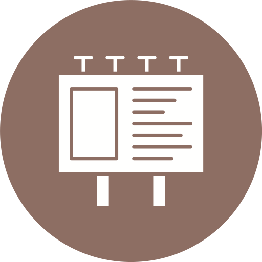 Рекламный щит бесплатно иконка