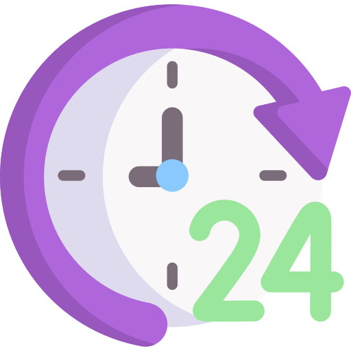 24 horas icono gratis