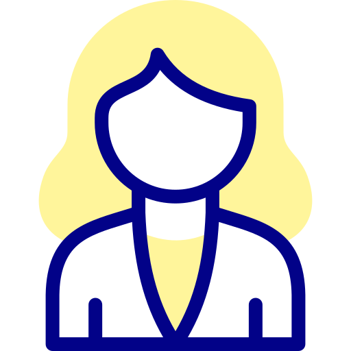 Businesswoman Detailed Mixed Lineal color icon