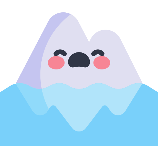 Iceberg Kawaii Flat icon