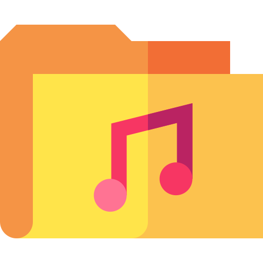 carpeta de música icono gratis