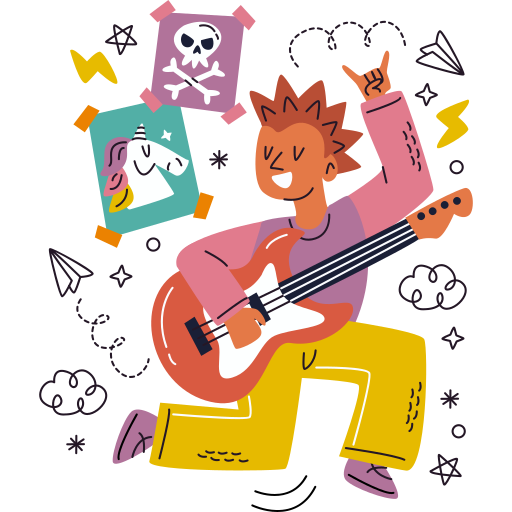 gitarrist kostenlos Sticker gitarrist kostenlos Sticker