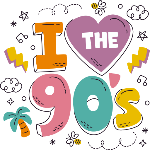 90s Stickers - Free miscellaneous Stickers