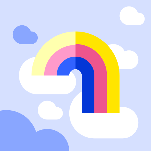 Rainbow Adib Sulthon Flat icon