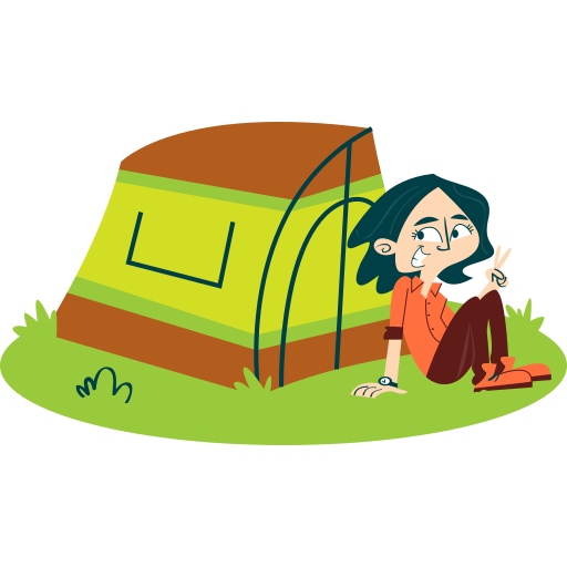 Camping free sticker Camping free sticker