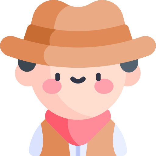 Cowboy Kawaii Flat icon