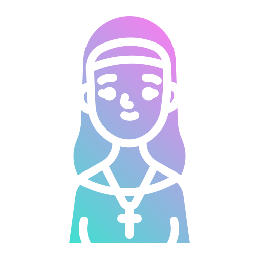 Nun Generic Flat Gradient icon