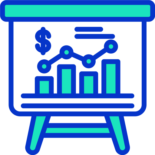 reporte de negocios icono gratis