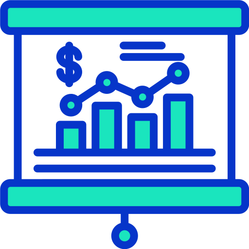 reporte de negocios icono gratis
