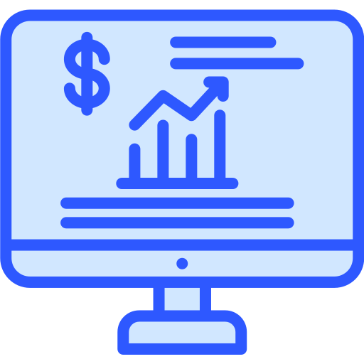 Business report Generic Blue icon