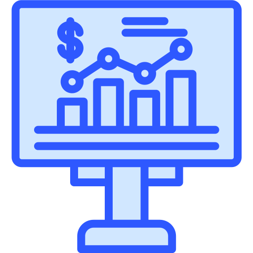 Business report Generic Blue icon