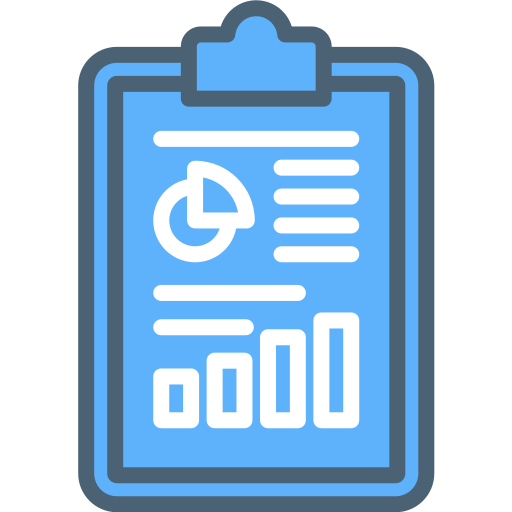 Business report Generic Blue icon