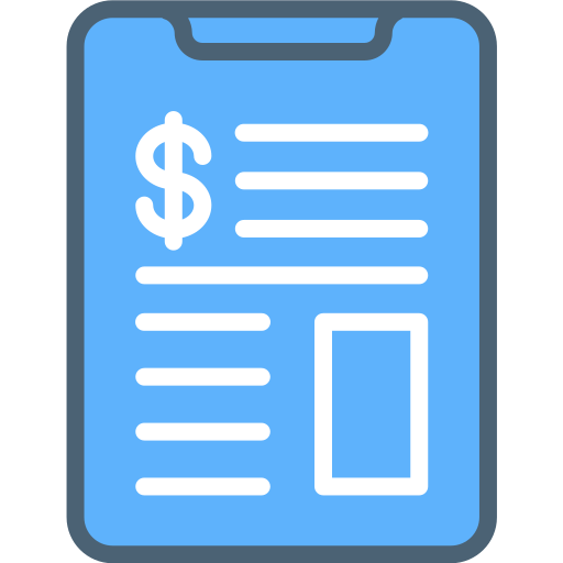 reporte de negocios icono gratis