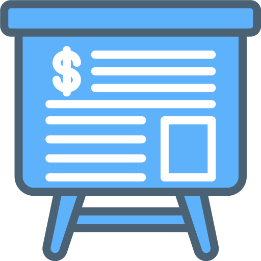 reporte de negocios icono gratis