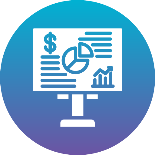 reporte de negocios icono gratis