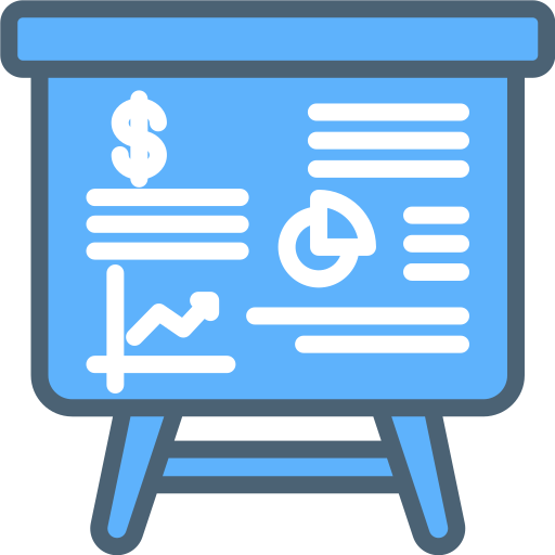 reporte de negocios icono gratis