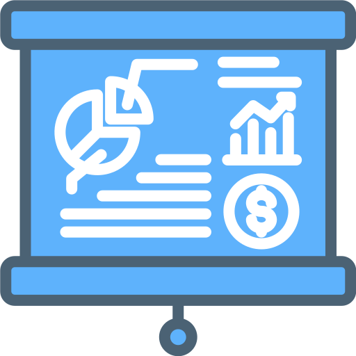 reporte de negocios icono gratis