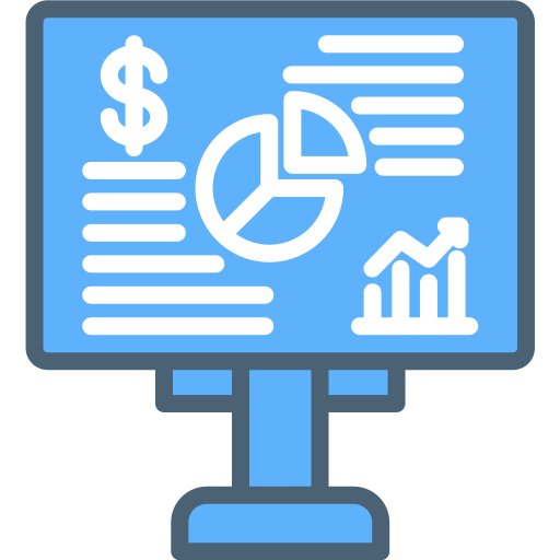 Business report Generic Blue icon