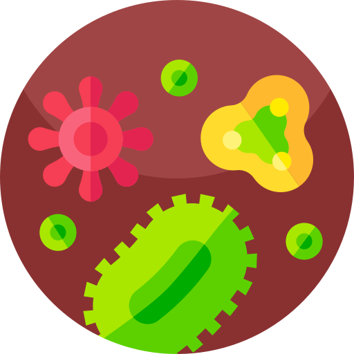 Microorganism Geometric Flat Circular Flat icon