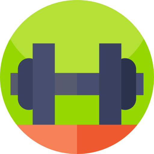 Gym Geometric Flat Circular Flat icon