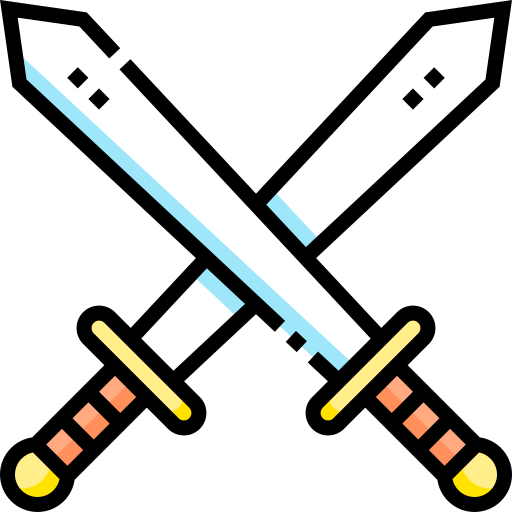 Sword Flaticons Lineal Color icon