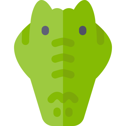 Crocodile Basic Rounded Flat icon