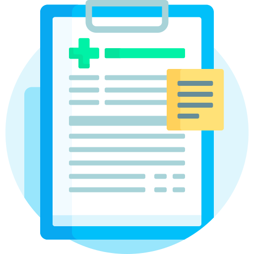 informe médico icono gratis