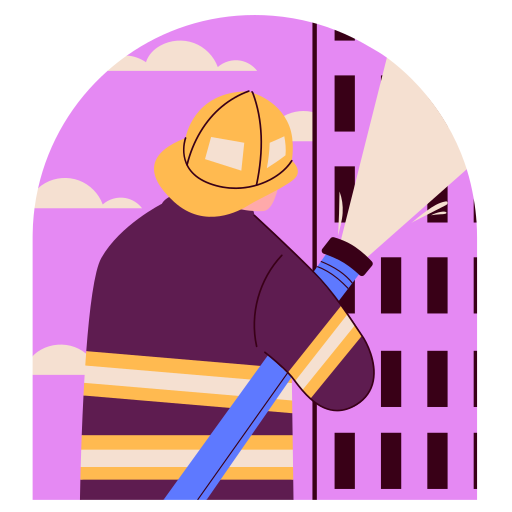Firefighter free sticker