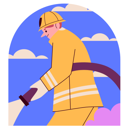 Firefighter free sticker