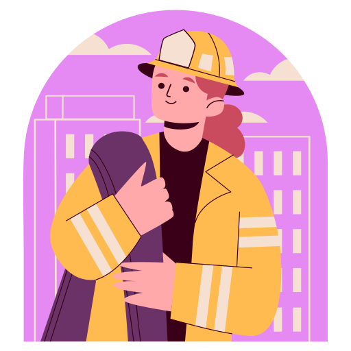 Firefighter free sticker