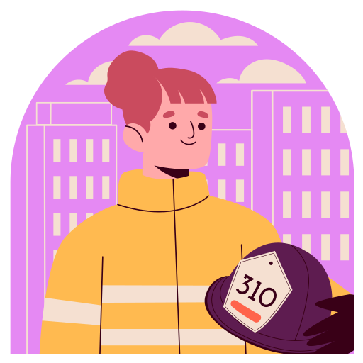 Firefighter free sticker
